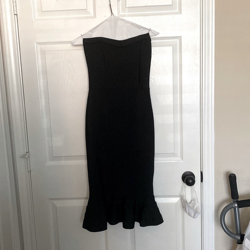 Black cocktail dress, Size S, Size 2-4 dress. Handmade